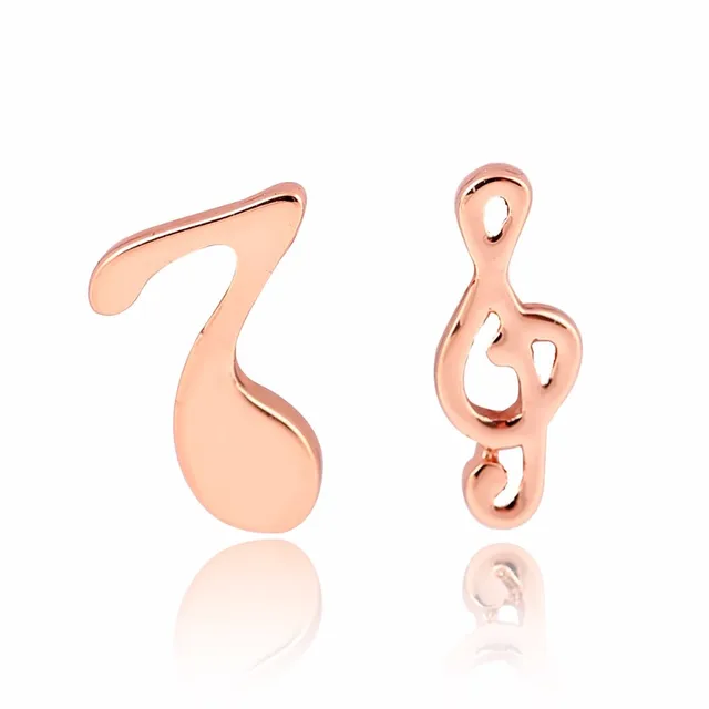 Aliexpress 1 Pair Tiny Music Notes Earring Stud Br 1 Pair Tiny Music Notes Earring Stud Br Brincos Jewelry Two Diffe Sided Earings Korean Style