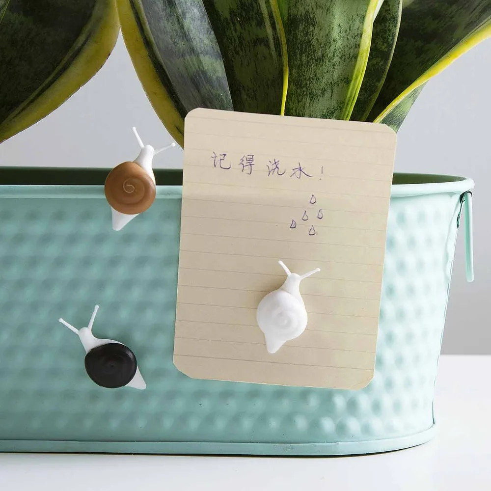 

5pcs Magnetic Whiteboard Fridge Magnets Dry Wipe White Board Marker Writing Record Message Board Remind Memo Pad Snail Stickers