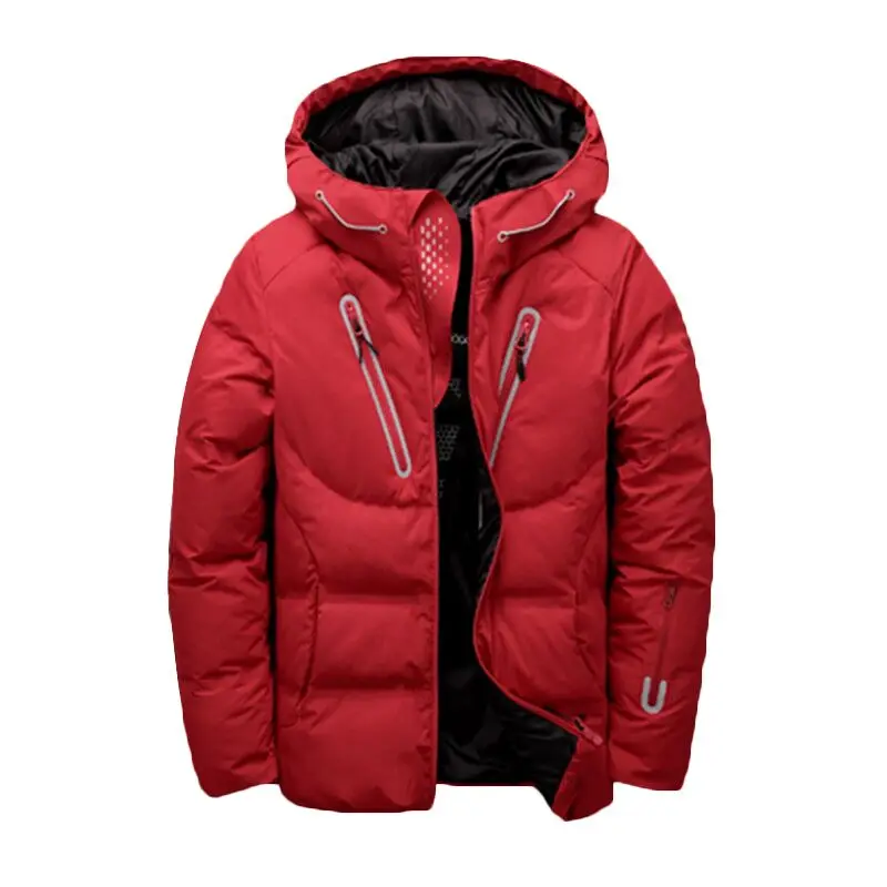 Новая зимняя куртка на утином пуху для походов на открытом воздухе, мужская верхняя одежда с капюшоном, пуховое пальто на утином пуху, дышащая куртка для походов и кемпинга, спортивные куртки
