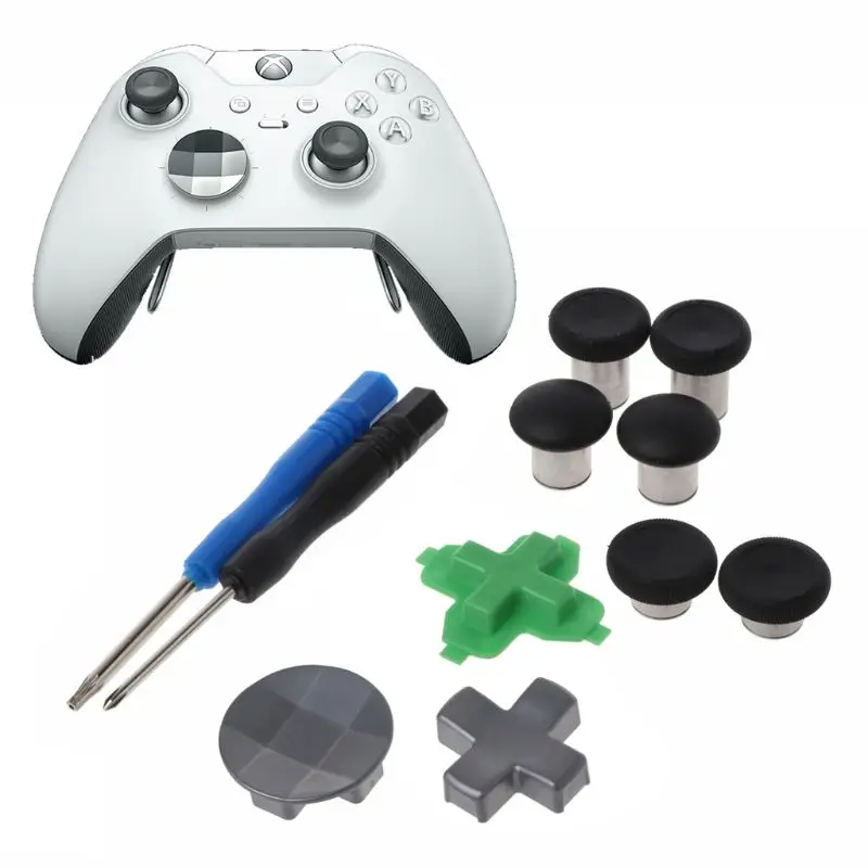 

Swap Thumb Analog Sticks Grips Stick D-Pad Bumper Trigger Button Replacement Parts For Xbox One Elite Controller