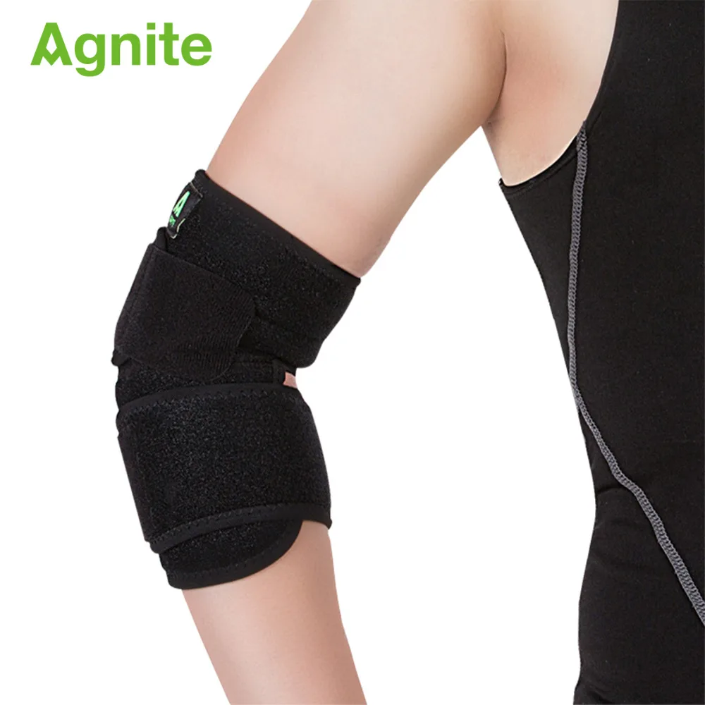 Agnite الكوع سوبورت 1 قطع قابل للتعديل تصلح اللياقة البدنية علم الحركة الشريط الكرة الطائرة الركبة منصات الكوع حامي Agnite الكوع سوبورت 1 قطع قابل للتعديل تصلح اللياقة البدنية علم الحركة الشريط الكرة الطائرة الركبة منصات الكوع حامي