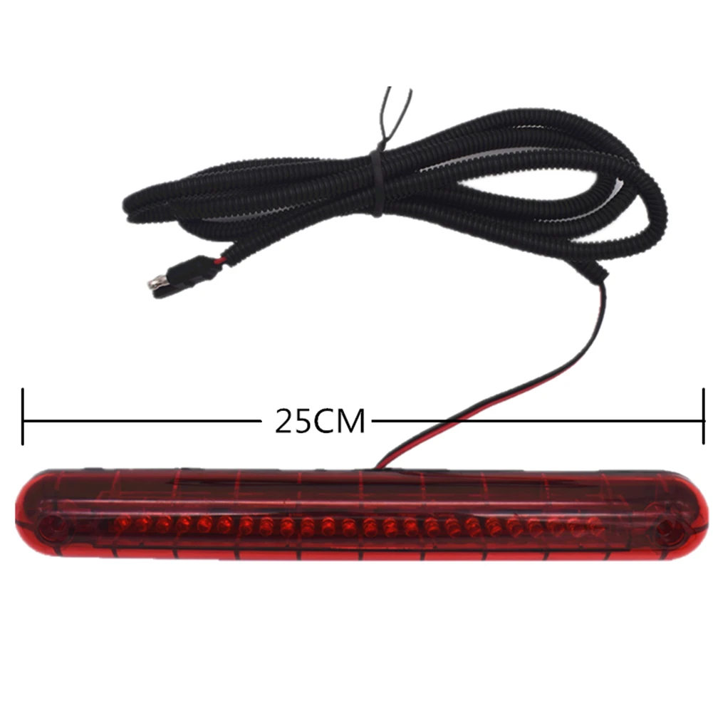 24 LED 12V Red Universal Car Signal Lamp High Mount Third 3RD Brake Stop Tail Light Lamp