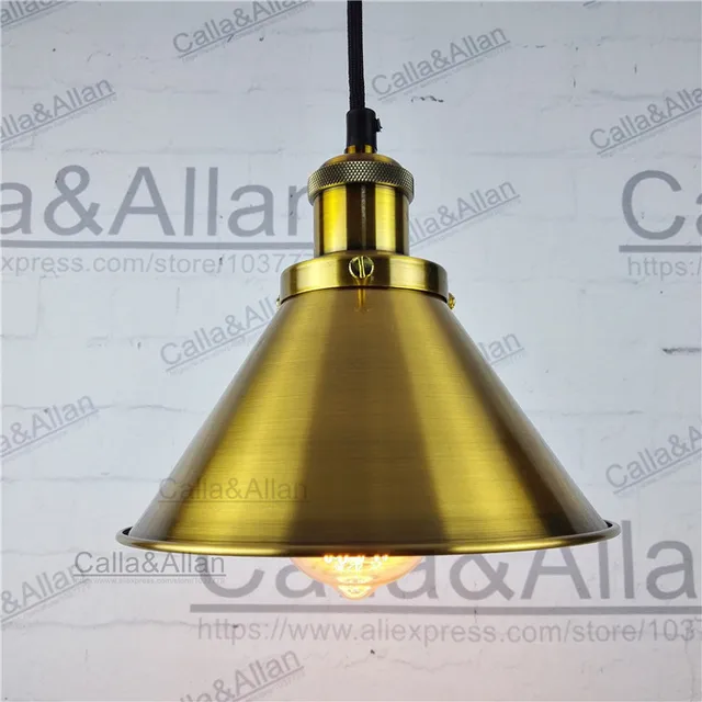antique brass finish loft industrial iron pendant lights vintage