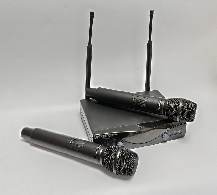 Беспроводной микрофон Darverson ak3 UHF с фиксированной частотой двойной ручной