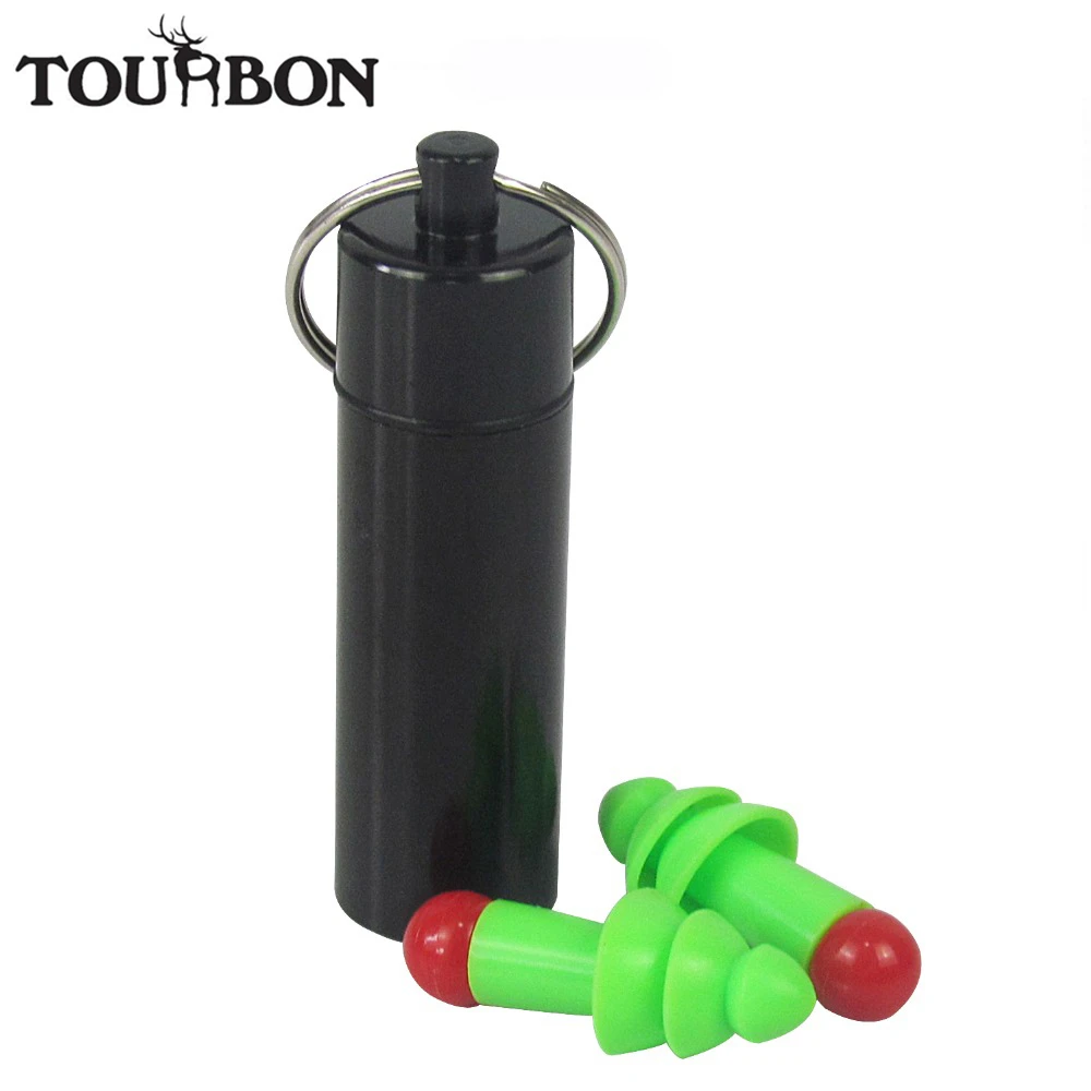 

Tourbon Hunting Active Noise Cancelling Ear Sleep Plugs Hearing Protection Silicone Soundproof Earplugs for Shooting