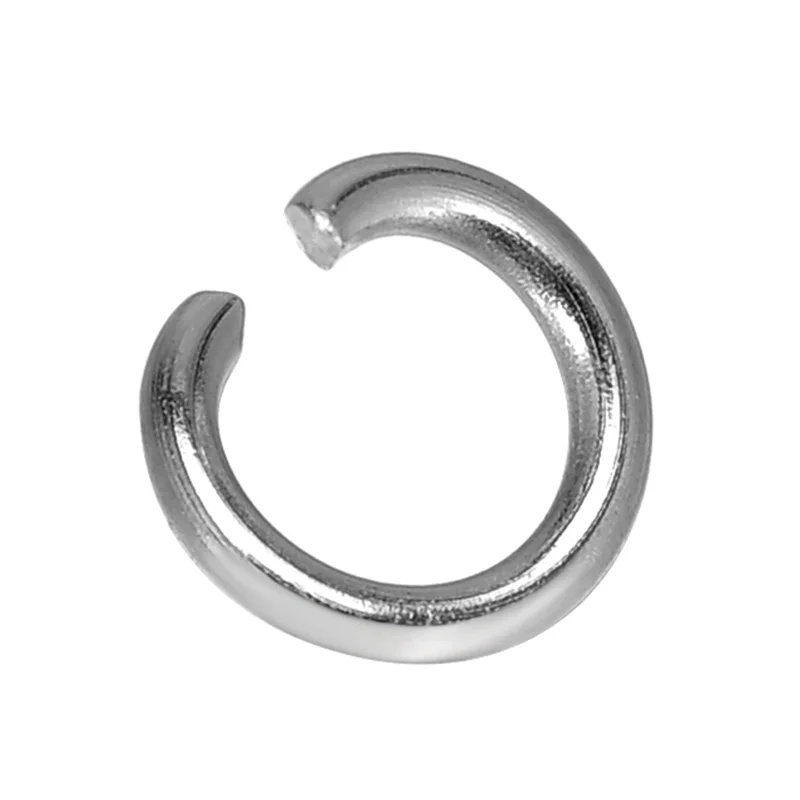 

Doreen Box Lovely Silver Tone Stainless Steel Open Jump Rings 6mm(1/4"), Cadmium Free,sold per lot of 500 (B17923)