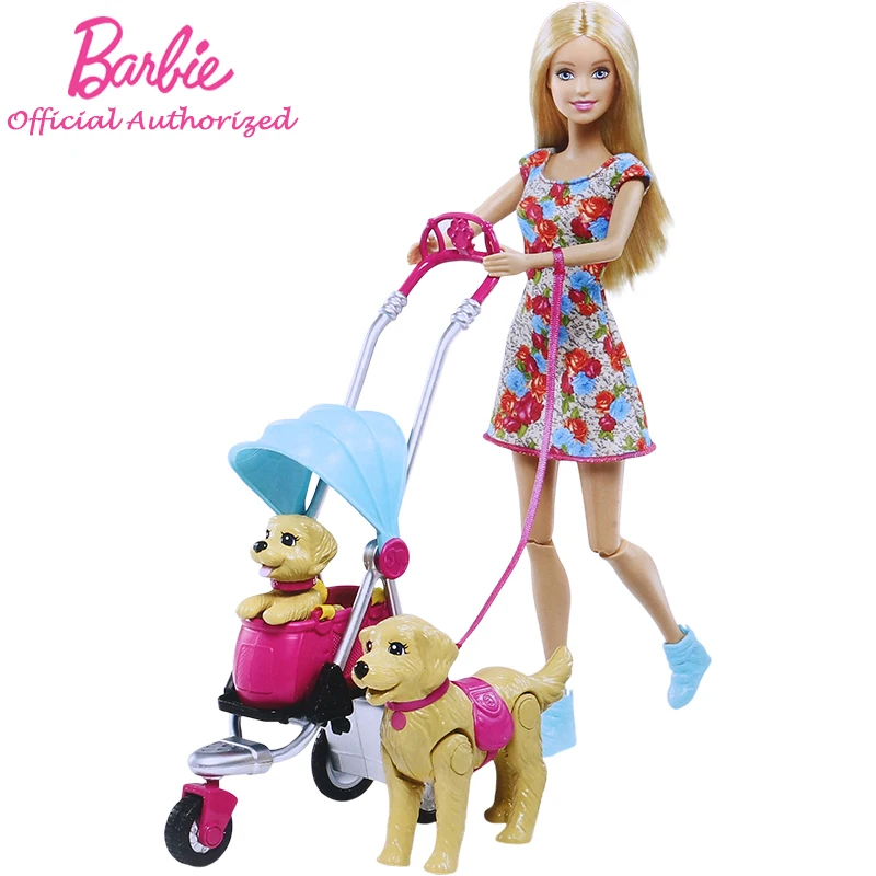 Барби оригинальный бренд strolllin Pups Playset куклы детские игрушки коллекционная