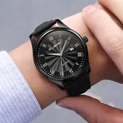 Reloj Hombre новые роскошные часы кварцевые часы из нержавеющей стали Циферблат классический кожаный повседневный браслет часы Relogio Masculino LD