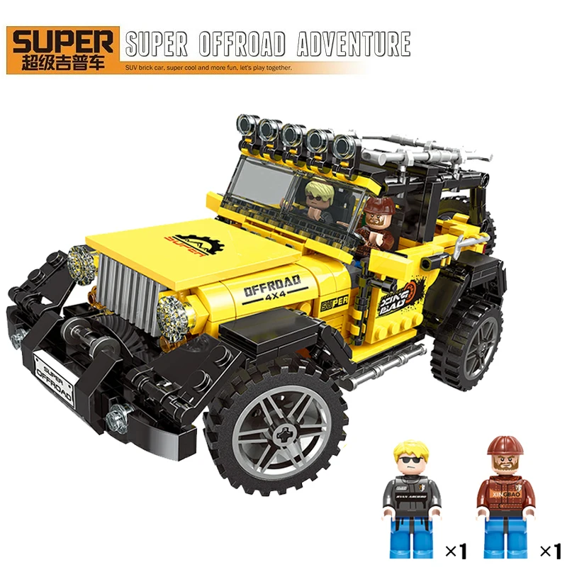 Super Offroad Racing Car Technic Creator Mini Building Blocks Figures Bricks Toys For Children Compatible legoing City