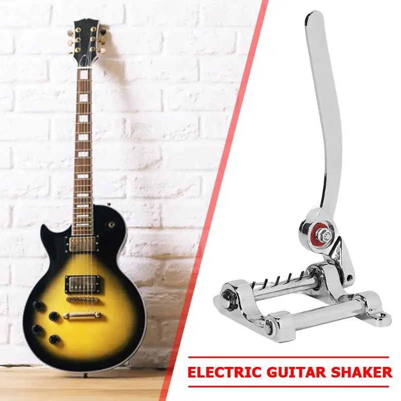 1 Set Vibrato Tailpiece Electric Guitar Tremolo Bridge Chrome Guitar Bigsby Guitar Accessories  for Tele SG LP  ETC