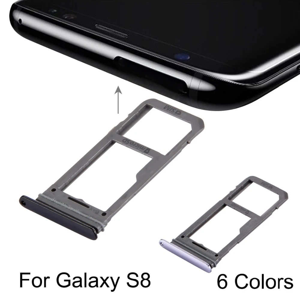 exposition Borrow prison Break New for For Galaxy S8 SIM Card Tray Slot Holder SD Card Tray Sim Card  Adapter Repair, replacement, accessories|SIM Card Adapters| - AliExpress