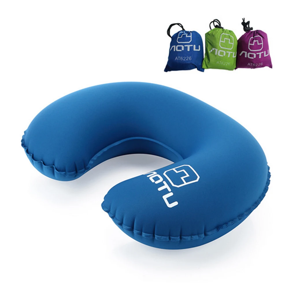 

3-Colour Inflatable U Shaped Mini Tent Pillow Ultralight Portable Tent Camping Car Flight Travel Neck Rest Soft Cushion