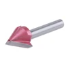 5pc 60 Degree 6x16mm Vbit CNC Solid Carbide End Mill 3D Woodworking Tungsten Carbide Milling MDF Milling Cutter ► Photo 2/3