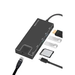 USB Ethernet USB 3,0 2,0 к RJ45 концентратор для Xiaomi Mi Box 3/S телеприставка Ethernet адаптер Сетевая карта USB Z612