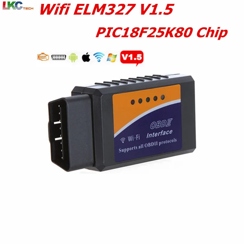 Автомобильный диагностический сканер ELM327 elm327 PIC18F25K80 V1.5 Bluetooth/Wi Fi OBD2 Wi