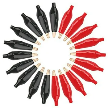 

Alligator Clips, DROK 20pcs Pure Copper Electrical Test Kit Crocodile Alligator