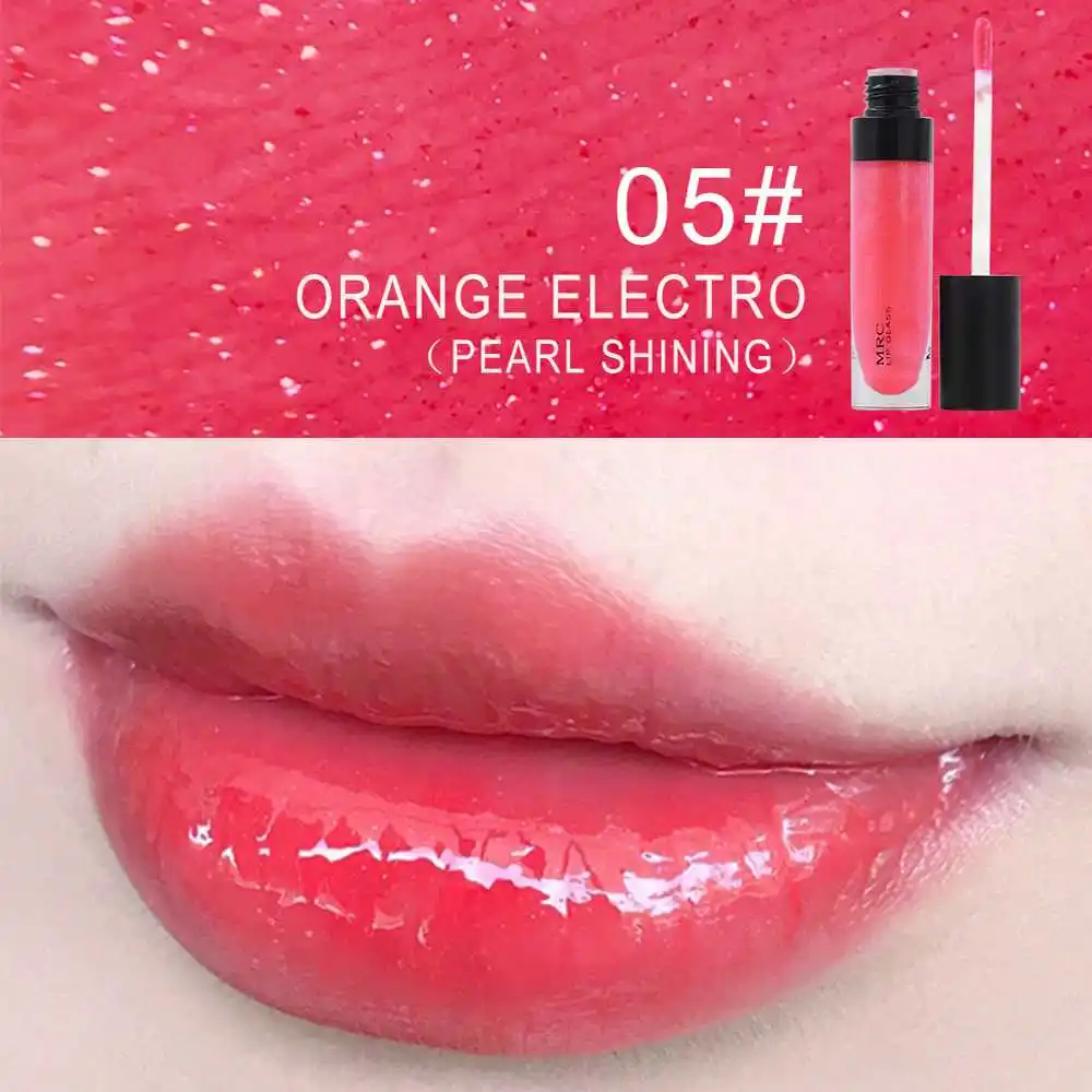 red Lip Gloss MRC губ увлажняющее средство для макияжа длительное фруктовое желе блеск для губ Косметика 12 сексуальных мерцающих цветов - Цвет: red Lip Gloss