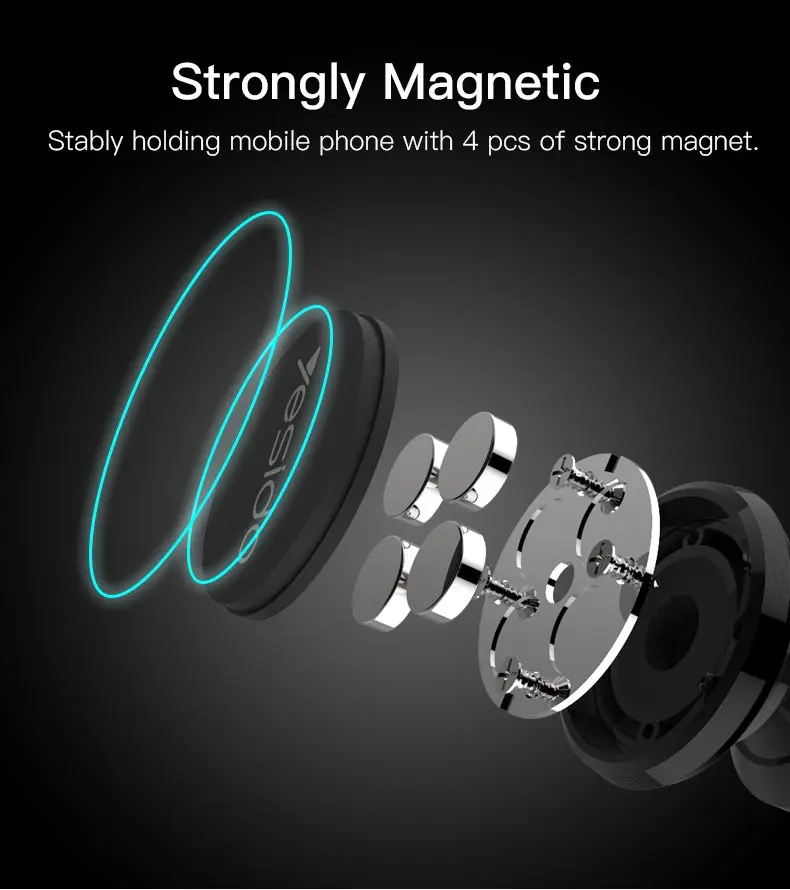 Universal Magnetic Car Air Vent Phone Holder Stand  (4)
