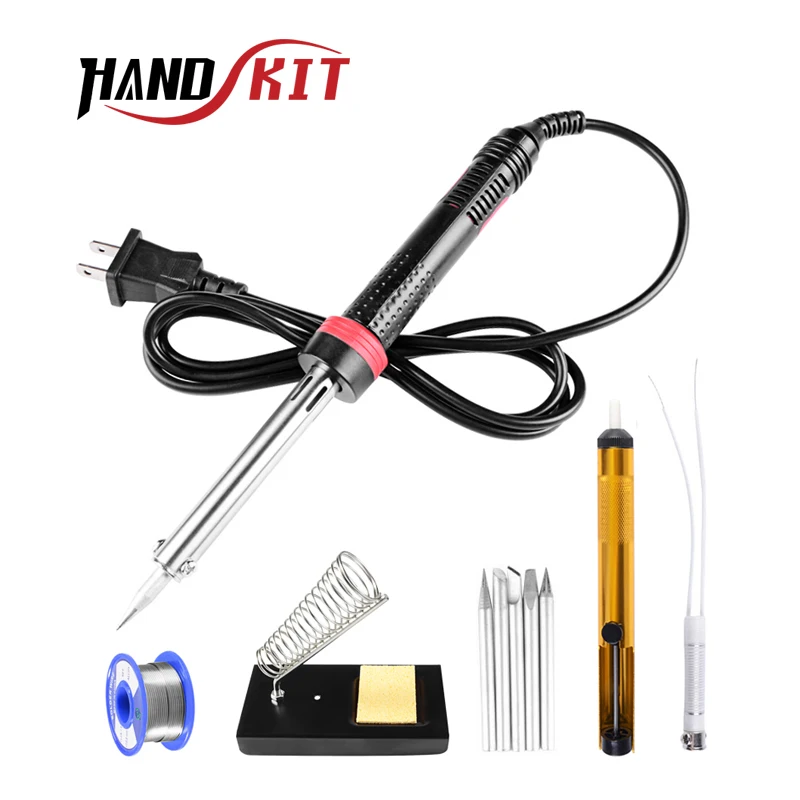 110V US 220V EU PLUG Electronic Soldering Iron PC PCB 60W With Light