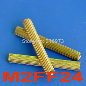 

(100 pcs/lot) 24mm Threaded M2 Brass Female-Female Standoff, Spacer.