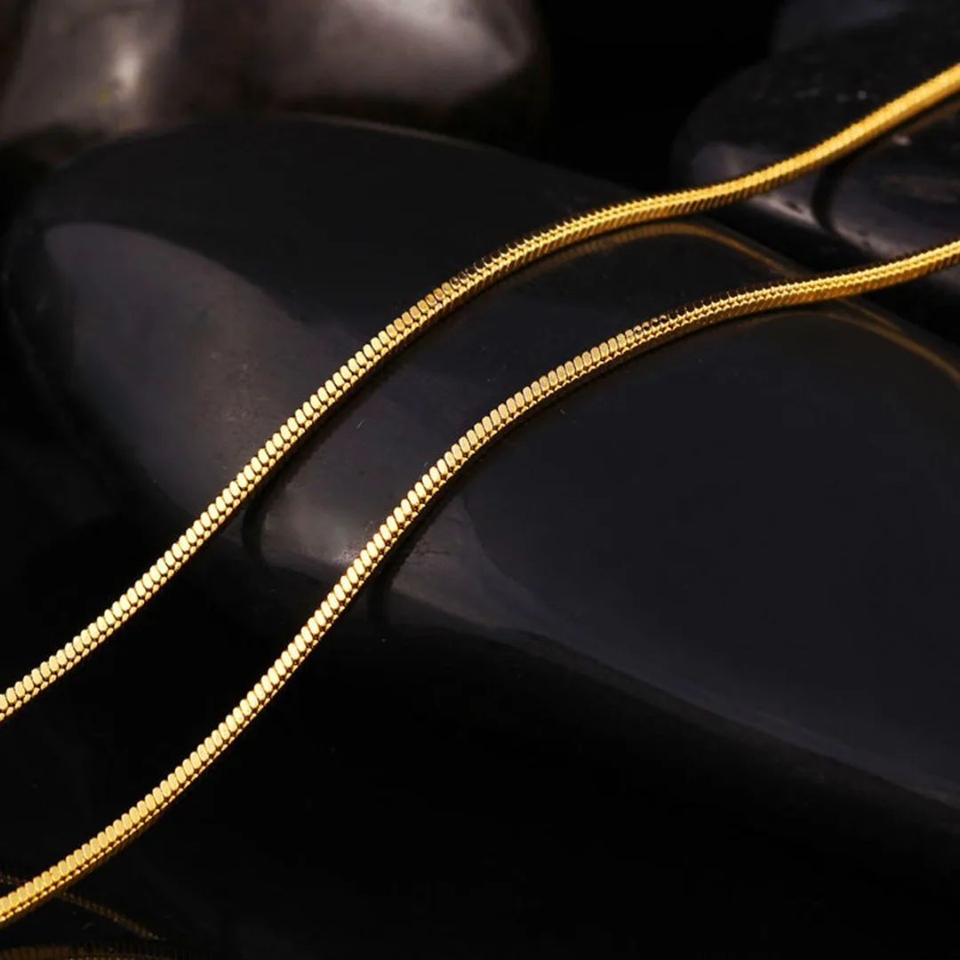 Men's Necklaces Chain Fashion Hip-hop Jewelry 16-30 inch Charming Snake Chain Necklace erkek kolye bijoux shellhard