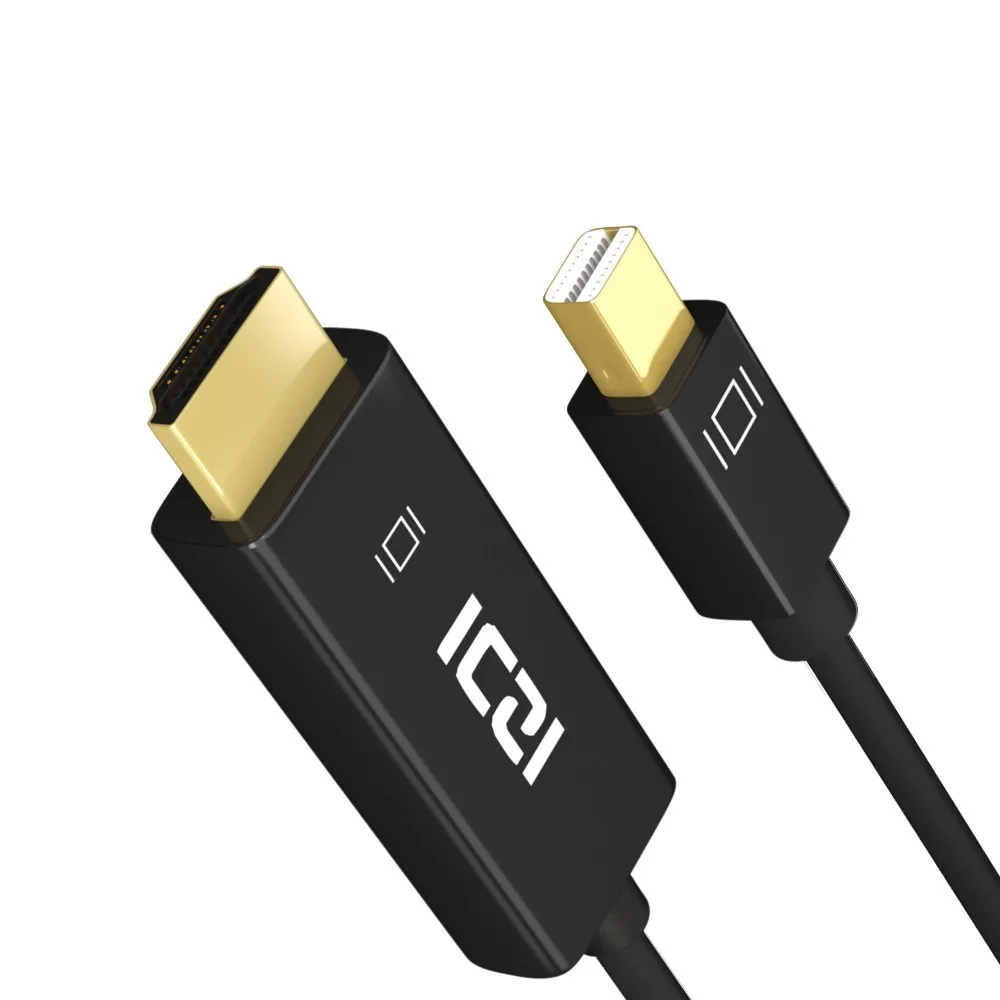 ICZI Mini DP к HDMI кабель Thunderbolt позолоченный адаптер для Macbook Pro Air Surface проектор