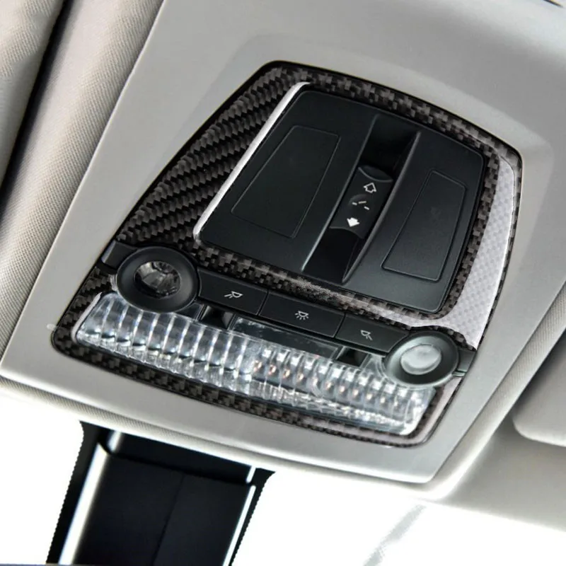 

Car Roof Reading Lamp Panel Decoration Cover Trim Carbon Fiber For BMW 5 series GT F10 F07 X3 F25 X4 F26 Interior Accessories
