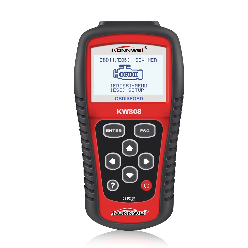 KONNWEI KW808 автоматический сканер Live Data Code Reader контроль двигателя автомобиля диагностический инструмент для CAN и всех современных OBD2 протоколов