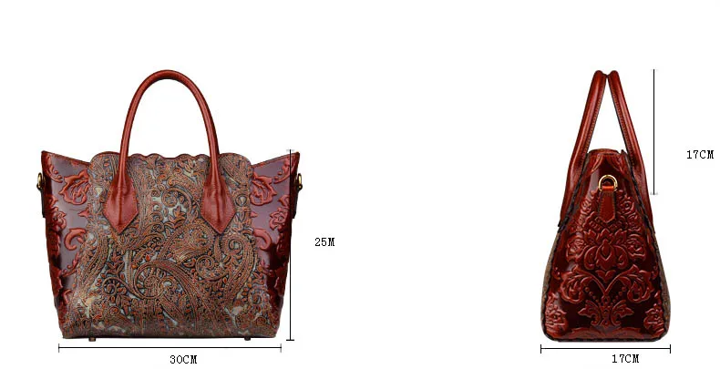 LUOFEIHUA Новая высококачественная тисненая сумка в этническом стиле, тисненая модная вместительная сумка, брендовая сумка