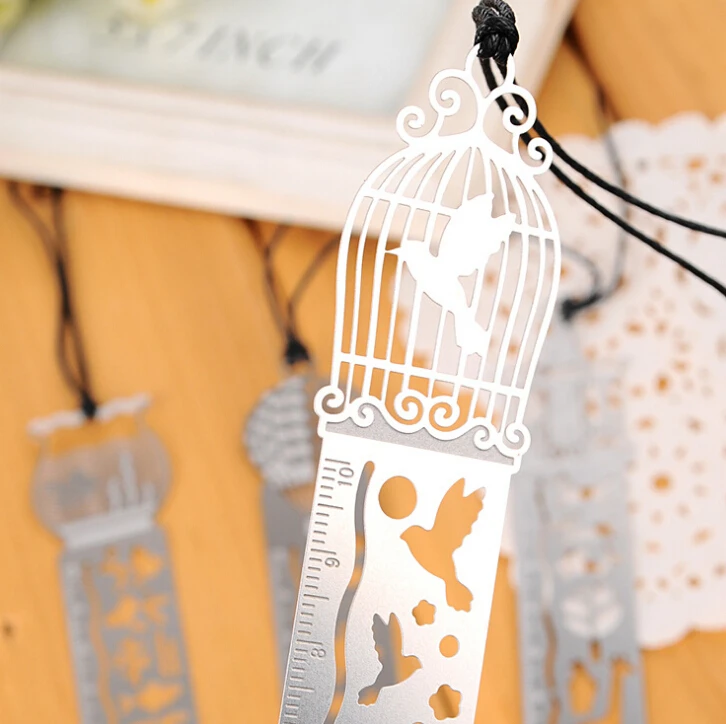 Cute Animals Hollow Multifunctional Metal Ruler St...