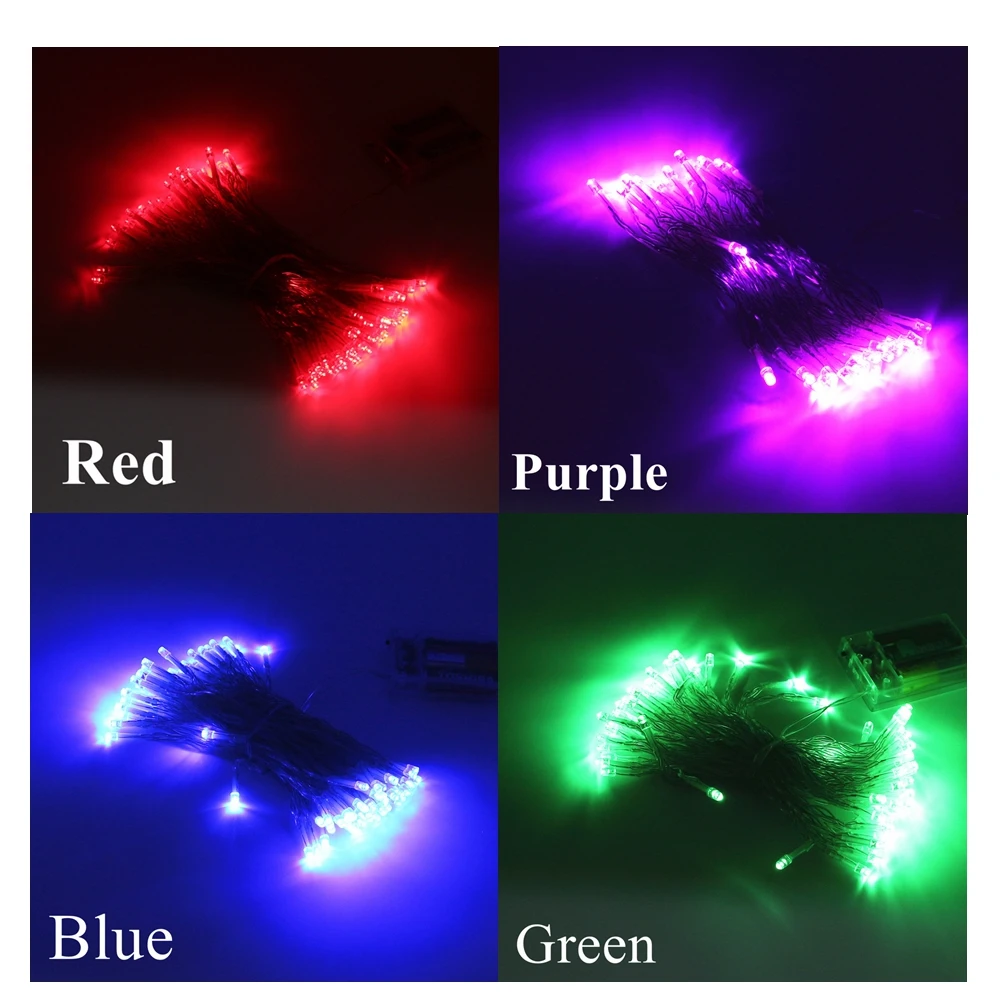 3 м 4 5 светодиодная гирлянда AA на батарейках сказочные лампы Luces LED украшение для