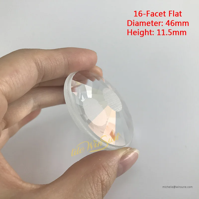 Litewinsune 1pc Lighting Prism 16/24 facet Ultraviolet Glass(UV Glass) Colorful Glass for 200W 230W Beam Light