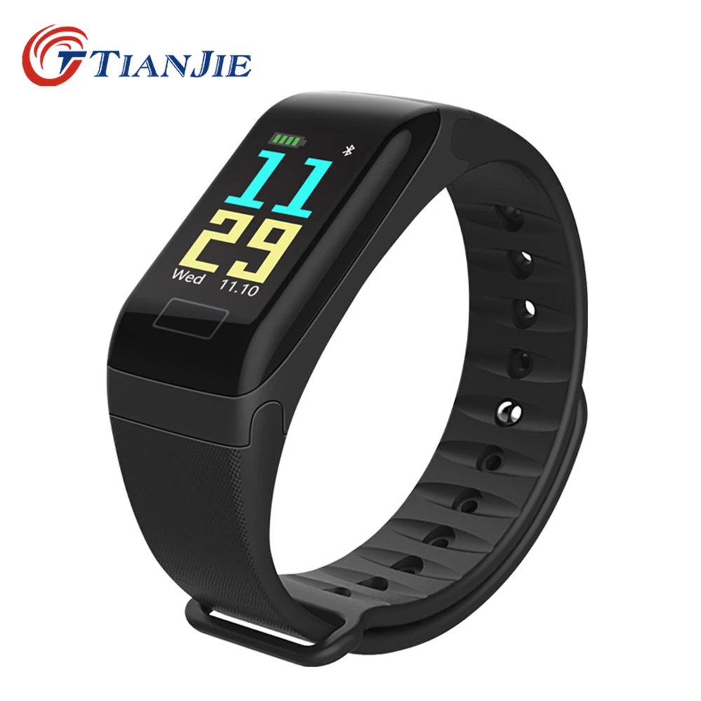 

TianJie F1-R3C Color Screen Blood pressure Bluetooth Waterproof Heart rate Monitor Smart Bracelet Fitness Tracker Wristband