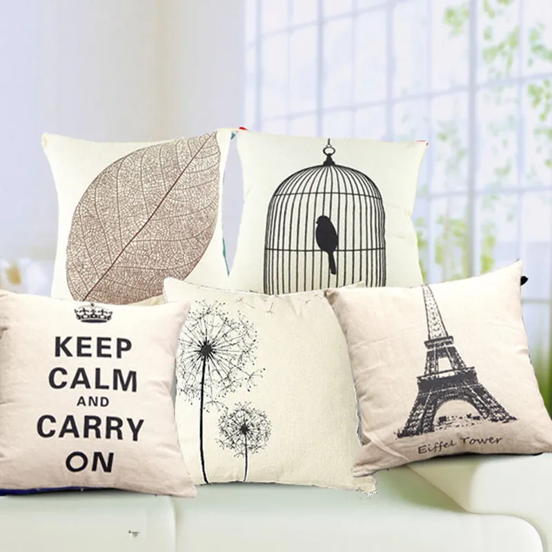 

Hot sales zakka thin & simple linen cheap cushion/pillow(not including insert/filling) for sofa/ home decoration/coffee shop