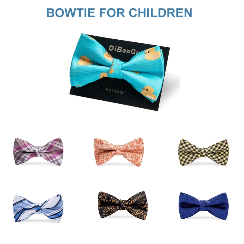 

DiBanGu Brand New Bow Ties for Children Boys Yellow Duck Bowtie For Men Wedding Party Fashion Casual Bowknot Bowties Men Gifts