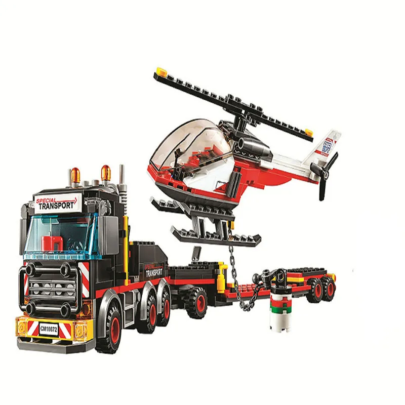 

City Series Heavy Cargo Transport Helicopter Building Block Bricks Toys City 60183