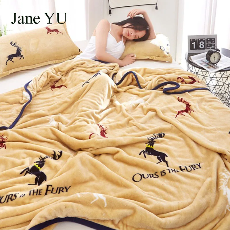 JaneYU коралловый Rongmaotanfalanrong Стёганое одеяло, утолщенное одеяло для спальни на полдень - Цвет: As shown in the figu