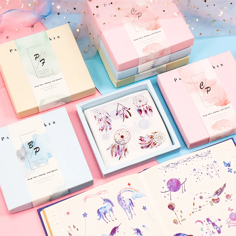 

JIANWU 50Sheets/set cartoon cute Planner Sticker Set DIY Scrapbooking Decorative Stickers bullet journal sticker school supplies