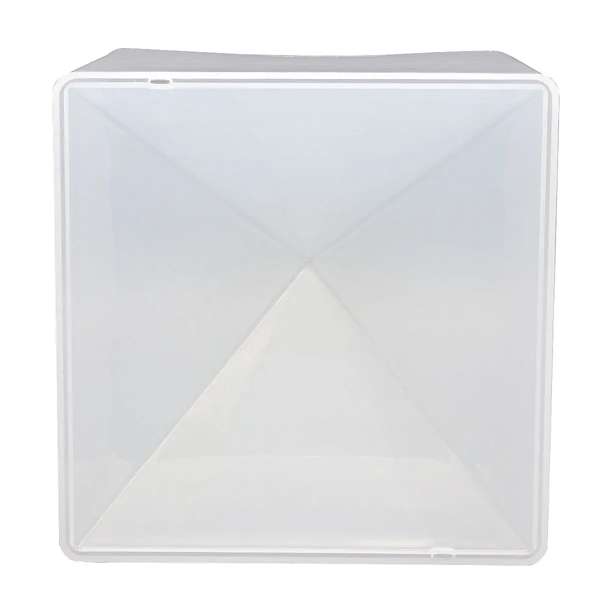 1pc x Super Pyramid Silicone Mould DIY Resin Craft Jewelry Mold + Plastic Frame