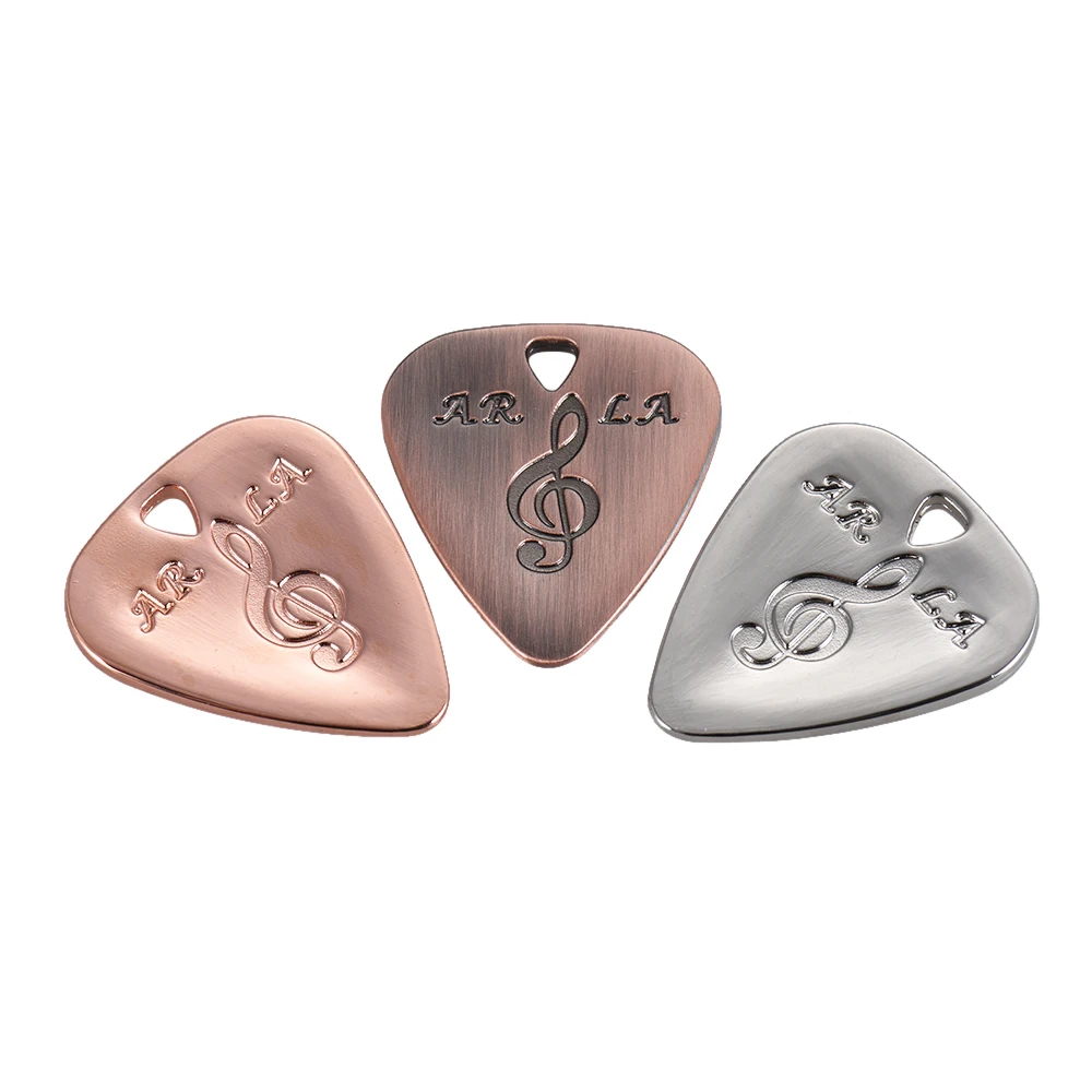 Buy New Arrival 3pcs Acoustic Guitar Picks Metal