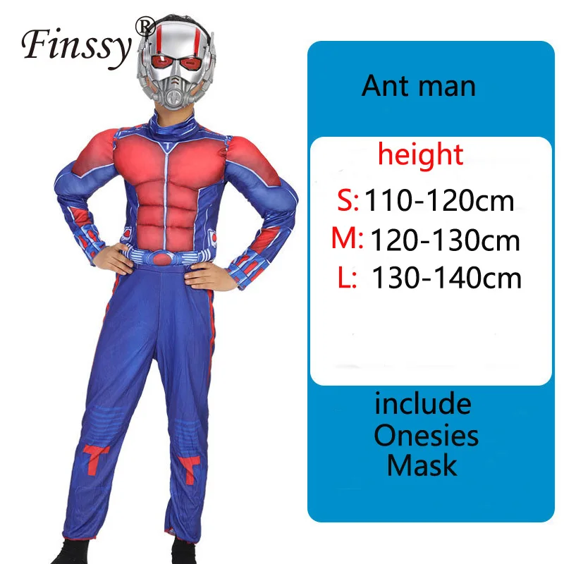 Звездные войны мстители Супер Мэри паук Супермен железный человек Муравей Халк Черная пантера представление на Хэллоуин костюм - Цвет: Ant man