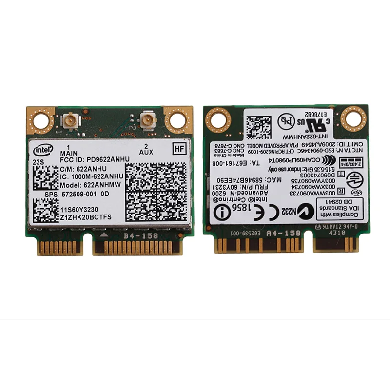 Новая карта Intel 622ANHU расширенная Wi Fi для HP 572509 001 Lenovo 60Y3230 8540W 2540P C26|wifi card|intel wifi cardcard |