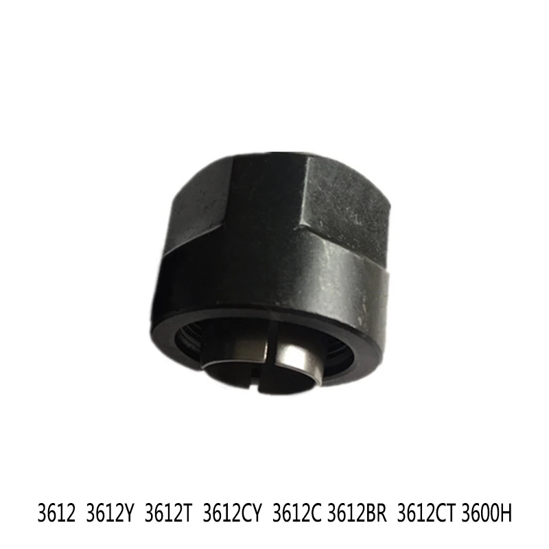 collet chuck 1 2 inch 12 7mm 763602 0 replace for makita 3601b collet chuck 763623 2 collet cone 1 2 skil hitachi m12 router 1 Sets Router Collet Cone Nut Replacement for MAKITA 3612 3612Y  3612T 3612CY 3612C 3612BR 3612CT 3600H, High-quality!