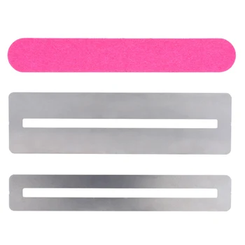 

HOT 8X Guitar fret Repairing Tool Set Stainless Steel Protector shims & Sanding Piece Cleaning Tool