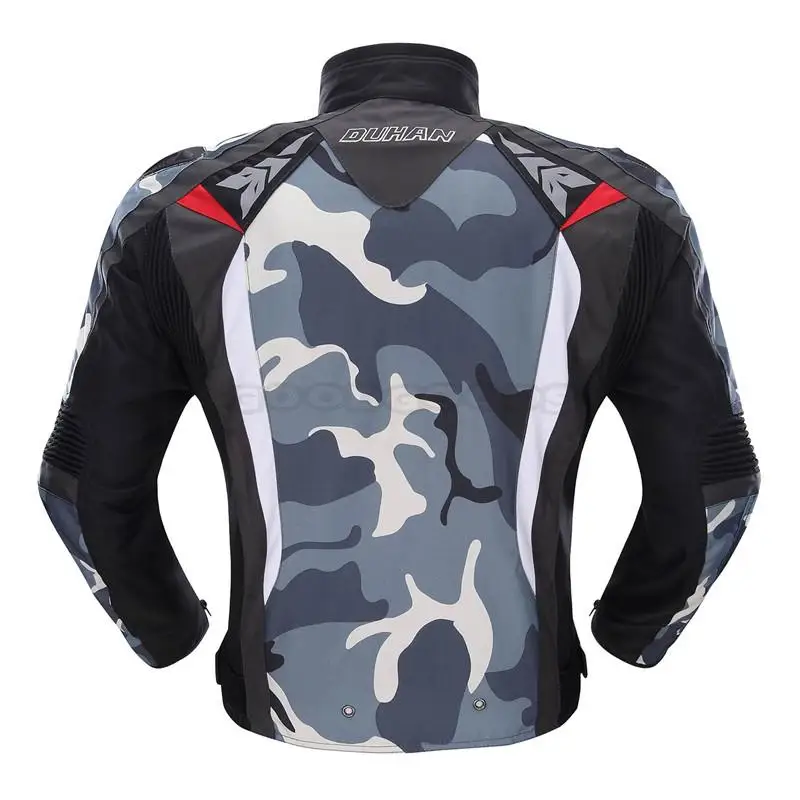 Мужская куртка DUHAN из ткани Оксфорд для мотокросса, гонок по бездорожью, одежда для защиты, камуфляжная мотоциклетная Защитная куртка из сплава на плечо