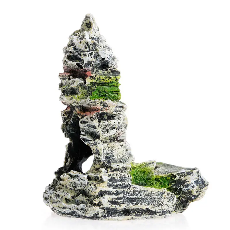 

Artificial Rockery Resin Ornament Hiding Cave for Aquarium Fish Tank Landscaping Decoration Accessories