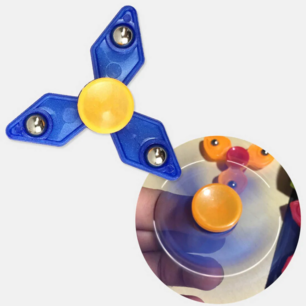 Color Random! Finger Fidget Spinner Fidget Plastic EDC Hand For Autism and ADHD Anxiety Stress Relief Focus Toys Gift