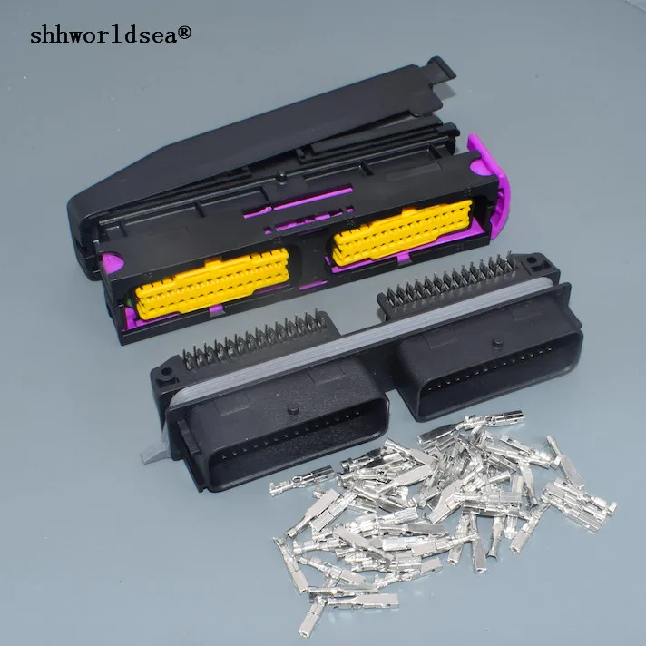 Shhworldsea 1 комплект мужской и женский 56pin Автомобильный штекер гнездо ECU разъем