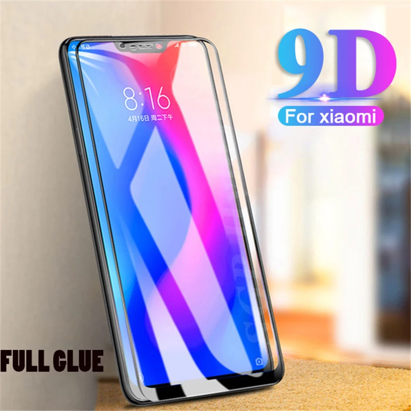 Стекло 9D на Xiaomi Redmi Note 7 6 Pro 7a закаленное стекло 4X 4a 5plus 5 pro mi a2 lite xiomi 6pro note5
