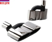 A Pair exhaust muffler pipe tip for Mercedes W221 S Class 08 13 change into S65